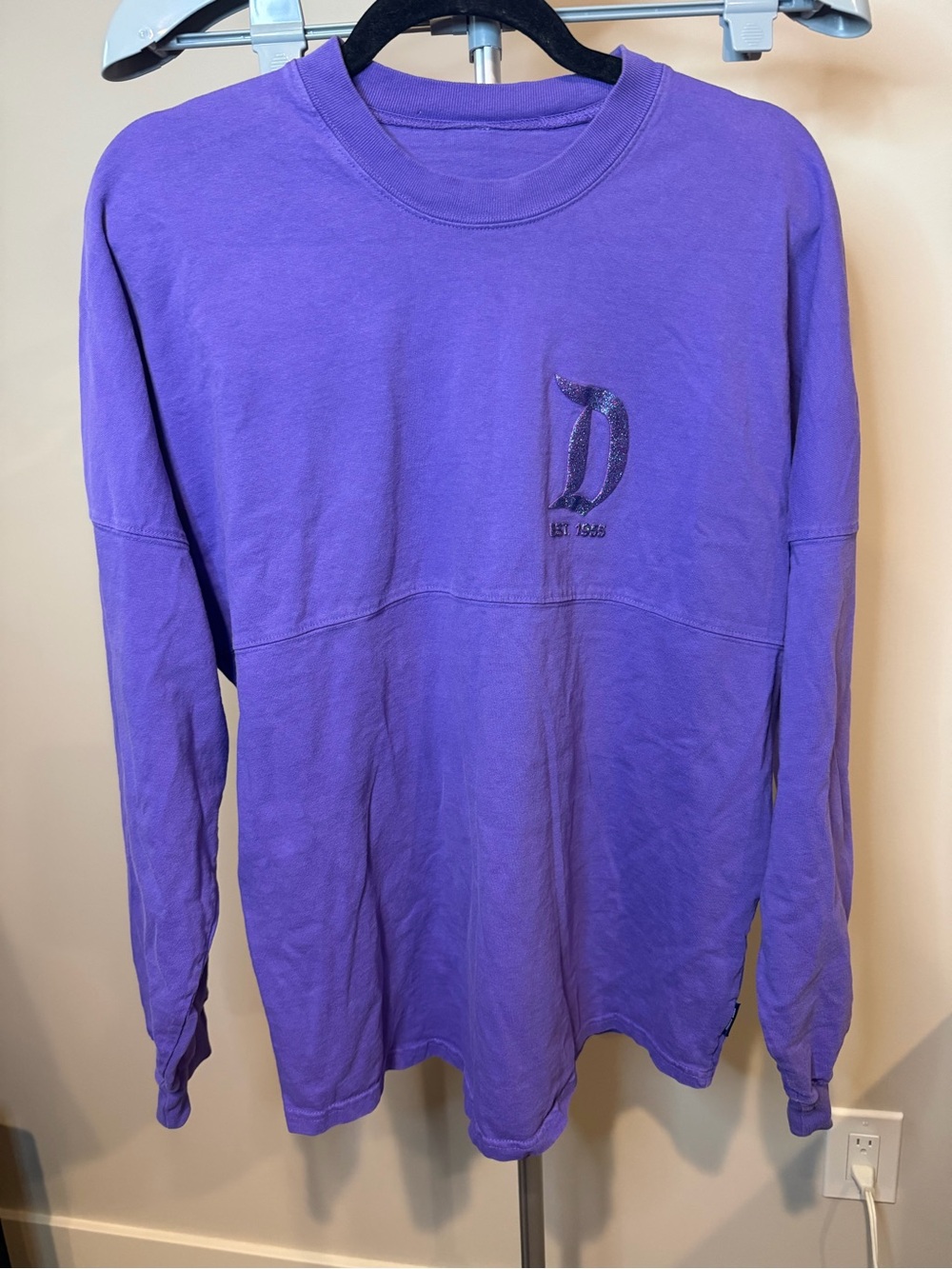 Disney Parks Spirit Jersey Disneyland Resort Purple Sparkle Glitter Small - Picture 4 of 6